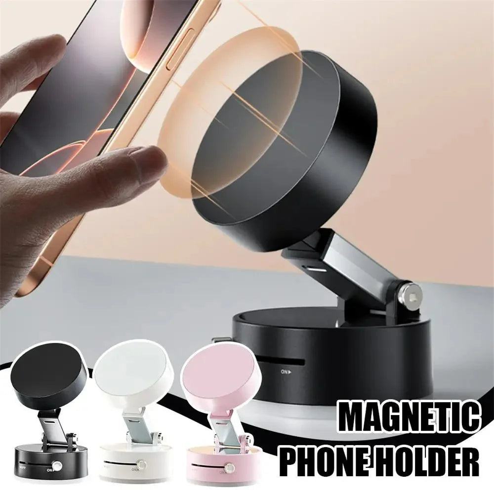 Magnetic Vacuum Phone Mount – Portable Stand