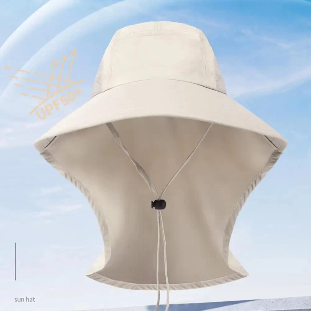 Wide Brim Sun Hat UPF 50+ with Neck Flap