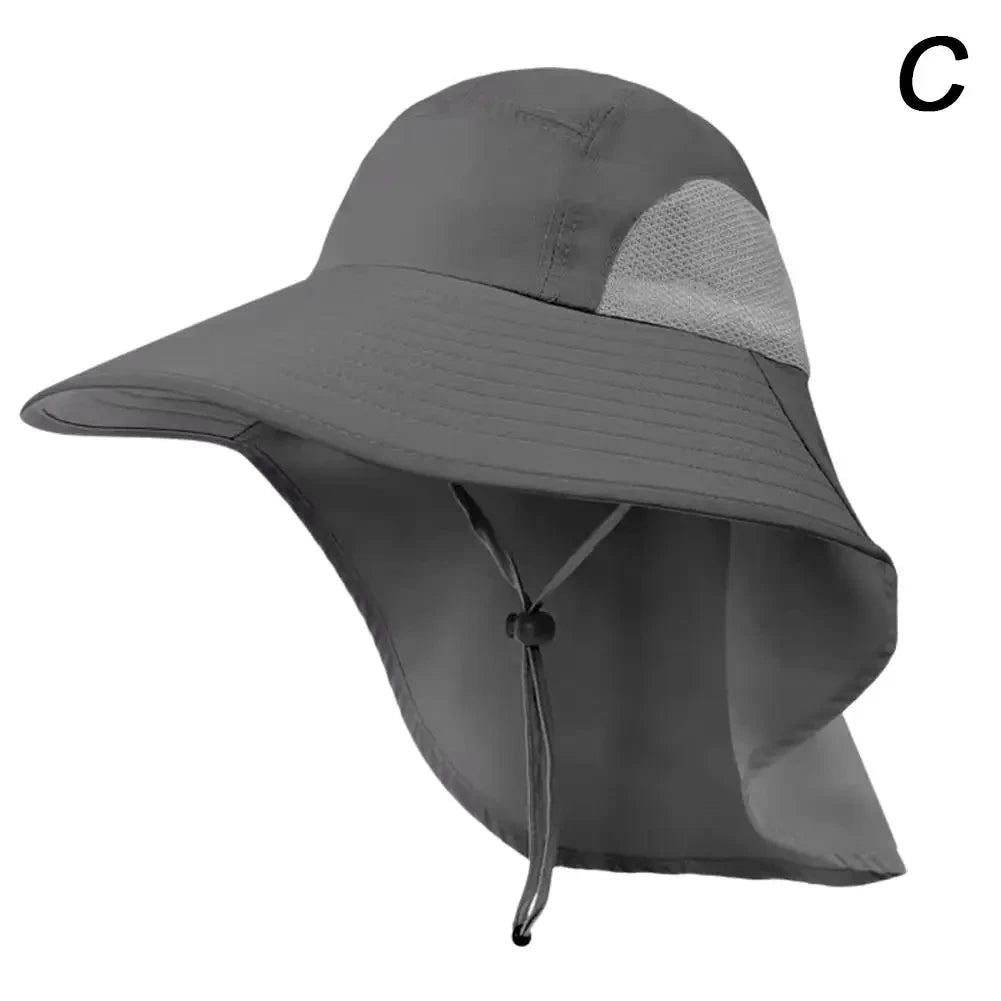 Wide Brim Sun Hat UPF 50+ with Neck Flap