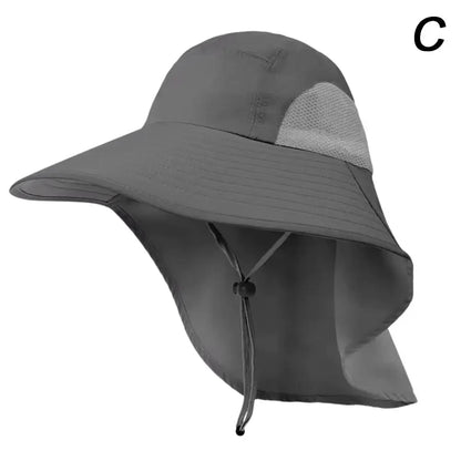 Wide Brim Sun Hat UPF 50+ with Neck Flap