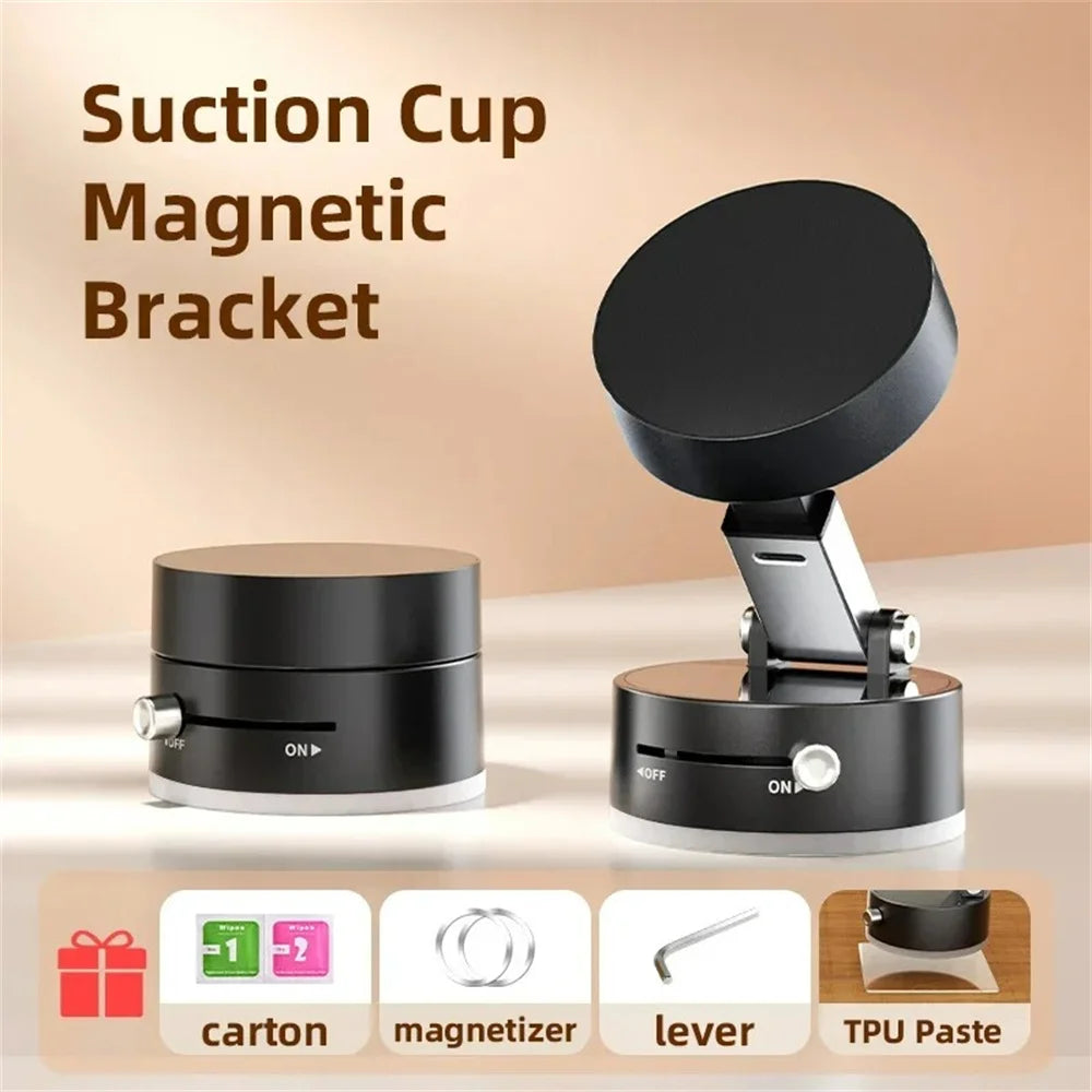 Magnetic Vacuum Phone Mount – Portable Stand