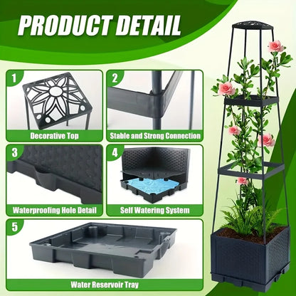 Self-Watering Tower Planter