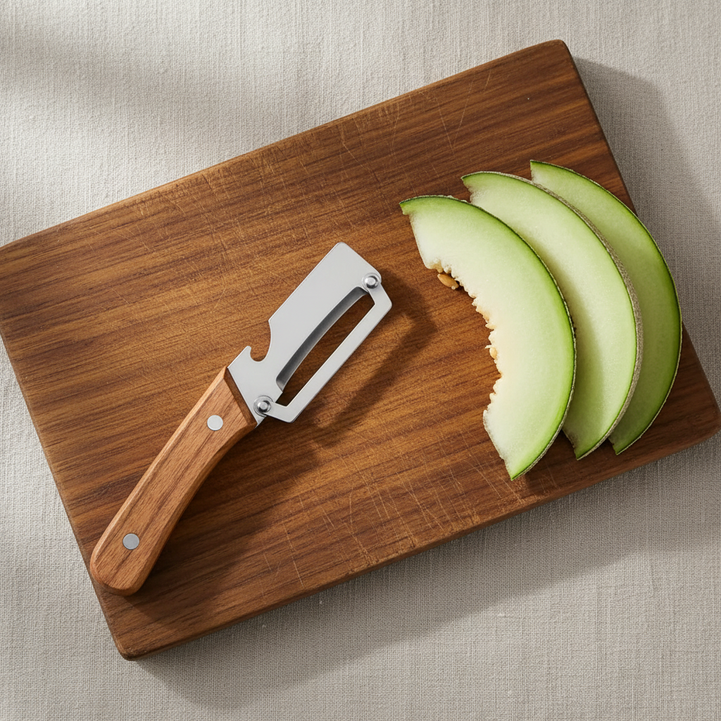 Melon Peeler Flat Lay
