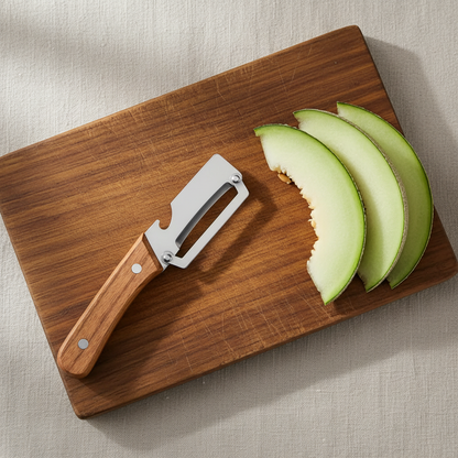 Melon Peeler Flat Lay