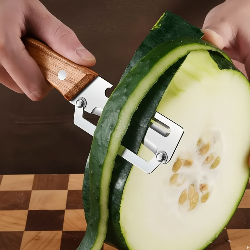 Peeler on Cucumber