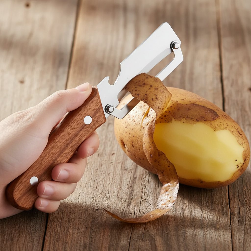 Peeler on Potato
